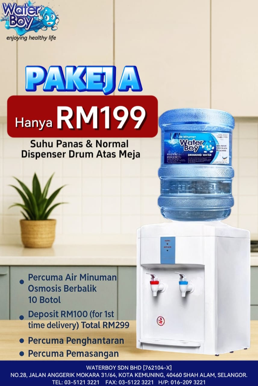 Package a - ro water 19 litre