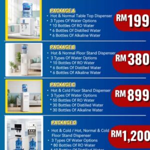 Package c - distilled water 19 litre