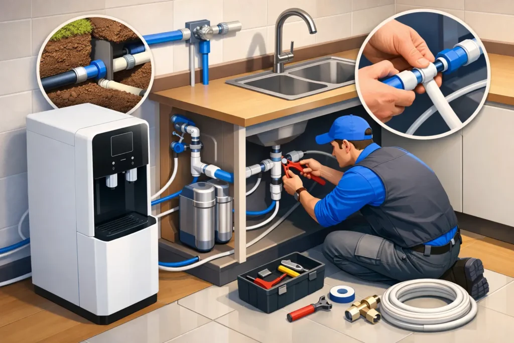Cara Install Direct Pipe Dispenser Dengan Betul