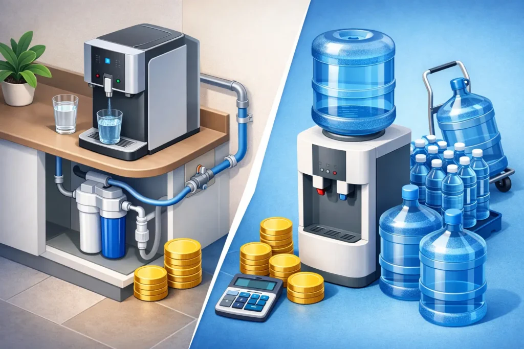 Dispenser Paip Terus vs Bottled Costs Compared